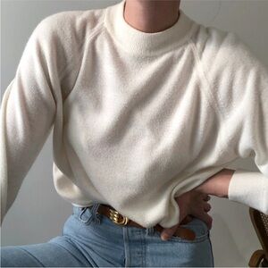Vintage Knit Mock-neck Top